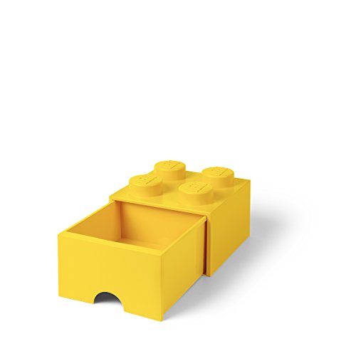 Room Copenhagen-Lego Ladrillo 4 pomos, 1 cajón, Caja de almacenaje apilable, 4,7 l 40051732