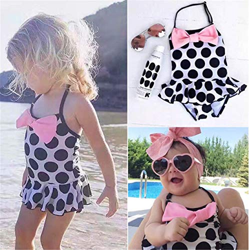 Ropa Bebe NiñA Verano 1-8 AñOs De Edad NiñAs De NiñOs Tankini Bikini Traje De BañO Traje De BañO Ropa De Playa Punto De Onda Grande Traje De BañO De Una Sola Pieza