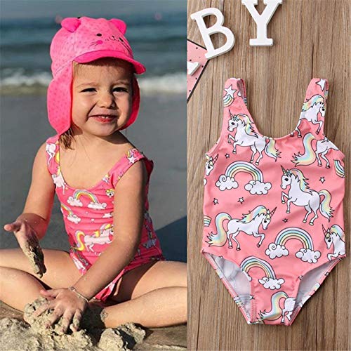 Ropa Bebe NiñA Verano Traje De BañO Traje De BañO Unicornio para NiñA Bebé