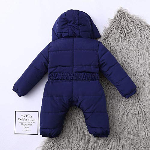 Ropa Bebe Niño Niña Otoño Invierno 2018 Chaqueta de Mameluco de Invierno niña bebé niño Mono con Capucha Abrigo con Abrigo Grueso y cálido