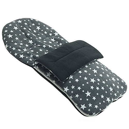 Saco de bebé con Forro polar, compatible con Bebe Confort Elea, completo – gris y estrellas