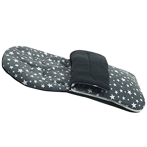 Saco de bebé con Forro polar, compatible con Bebe Confort Elea, completo – gris y estrellas