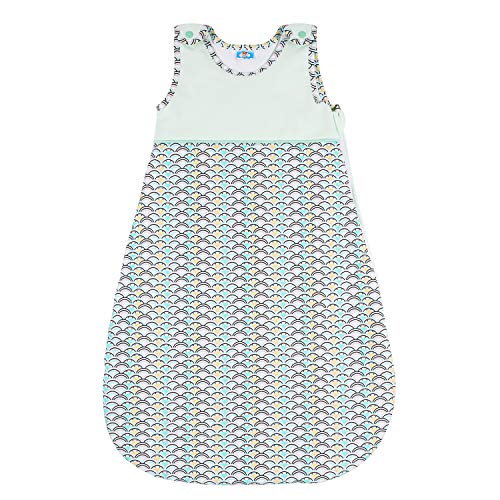 Saco de Dormir Bebé, Talla 70 cm (0-6 Meses), Algodón 100% de Sweety Fox - Unisex, Saco de Dormir Niños - Cierre Seguridad de Calidad - Garantía Sin Productos Químicos (OEKO TEX) - Diseño Francés