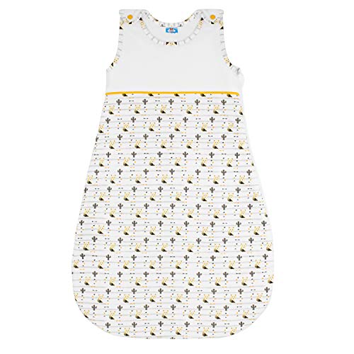 Saco de Dormir Bebé, Talla 70 cm (0-6 Meses), Algodón 100% de Sweety Fox - Unisex, Saco de Dormir Niños - Cierre Seguridad de Calidad - Garantía Sin Productos Químicos (OEKO TEX) - Diseño Francés