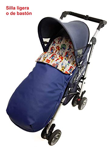 Saco silla de paseo universal. Varios modelos y colores disponinbles (Marvel Azul)