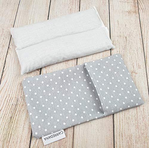 Saco térmico anti-cólicos bebé de semillas de trigo y lavanda.22 x 11cm (Gris topos)