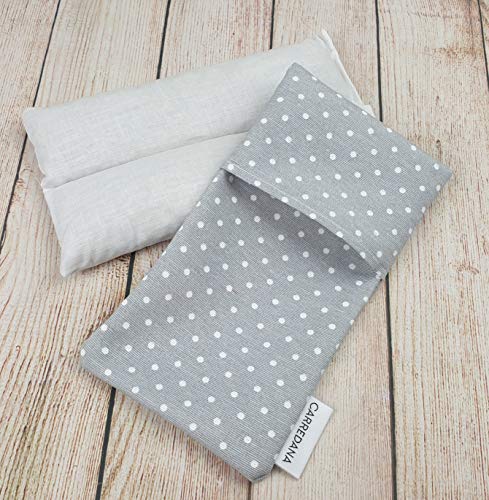 Saco térmico anti-cólicos bebé de semillas de trigo y lavanda.22 x 11cm (Gris topos)