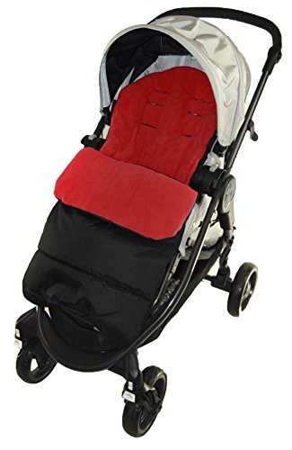 Saco/Cosy Toes Compatible con Jane Rider Pushchair Fire rojo