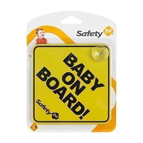 Safety 1st Baby On Board - Pegatina 'Baby on Board', bebé a bordo, accesorio para ventanilla trasera de coche