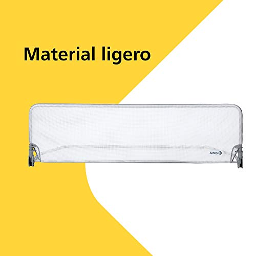 Safety 1st Barrera Cama niño longitud 150 cm, Barandilla Cama niños Abatible, Anticaidas Infantil, color Blanco