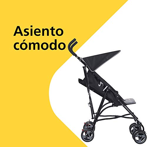 Safety 1st Flaps Silla Paseo ligera pesa solo 5,5 kg, plegable y compacta, reclinable 2 posiciónes, Cochecito de viaje, con capota solar, color black chic