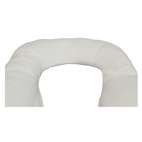 SAMAY Almohada de Maternidad para Embarazadas con Forma de U para Cuerpo Completo - U Pillow Blanco