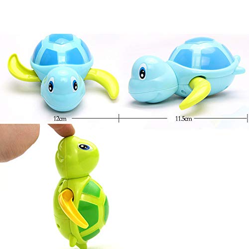 SAMTITY Juguetes de baño para bebés, Juguetes de Agua para Nadar Tortuga de natación Piscina de Verano Baño Flotador Juguete El Mejor Juguete de plástico para bañera, Color Aleatorio