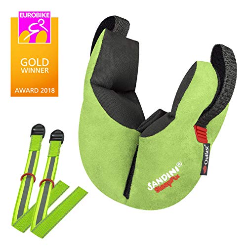 SANDINI SleepFix® Kids BIKE – Cojín cervical con función de sujeción y compensación de temperatura - Accesorio de asiento infantil para bicicleta - Evita que la cabeza de su hijo caiga mientras duerme