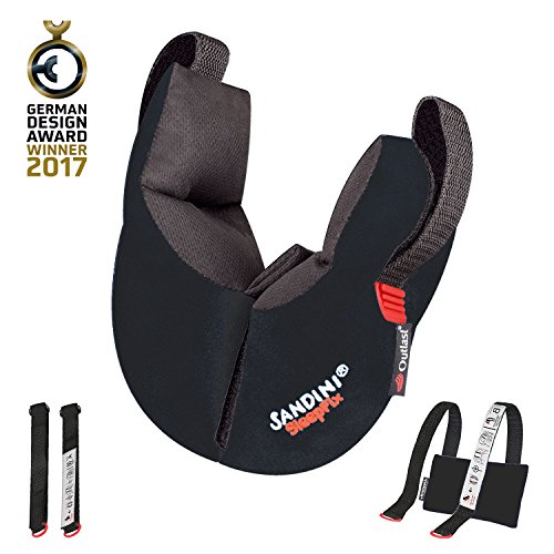 SANDINI SleepFix® Kids Outlast® – Cojín infantil con función de sujeción y compensación de temperatura - Accesorios de asiento infantil - Evita que la cabeza de su hijo caiga mientras duerme