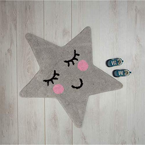 Sass & Belle Dulces Sueños - Alfombra, diseño estrella, color gris