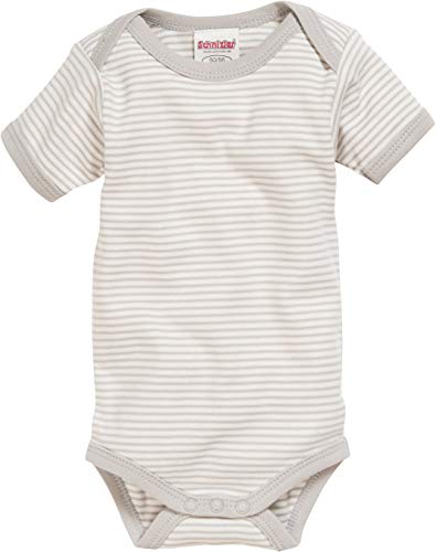 Schnizler kurzarm, 2er Pack Elefant, Oeko-Tex Standard 100, Body Bebé niños, Beige (Natur), 50 (Talla del fabricante: 50/56)