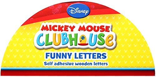 Selis Mickey Mouse - Letra Adhesiva de Madera - Hay 5 Colores Diferentes, se envían de Forma aleatoria.