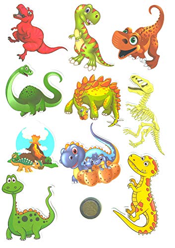 SET PRODUCTS  Top Pegatinas! Juego de 50 Pegatinas de Dinosaurios Vinilos - No Vulgares - Dinosaurio, Raptor, T-Rex, Triceratops - Personalización Portátil, Motocicleta, Bicicleta, Moto.