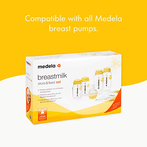 Set regalo Medela para recogida y alimentación con botellas biberón y tetina Calma