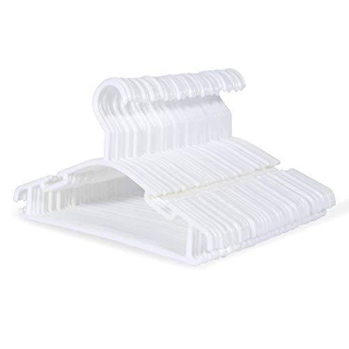 Sfesnid Perchas para Ropa de Bebé Percha Duradera Adecuada para Niños y Bebés 40pcs 27,5CM + 3pcs Organizador