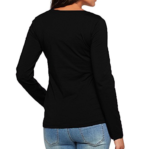 SHOBDW LiquidacióN Ventas Ropa Premamá Mujeres Soft Ropa De Maternidad Tops De EnfermeríA OtoñO Invierno Tops De Manga Larga Ropa para Embarazadas Blusa(Negro,2XL)