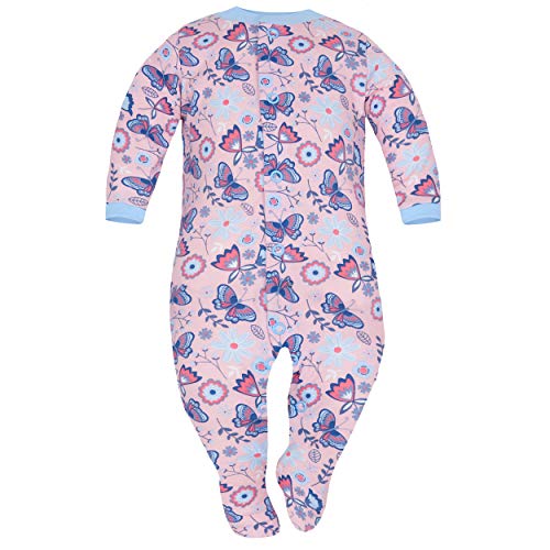 Sibinulo Nino Nina Pijama Bebé Pelele de Algodón Pack de 2 Koala Rosa Prado Rosa 74(6-9 Meses)