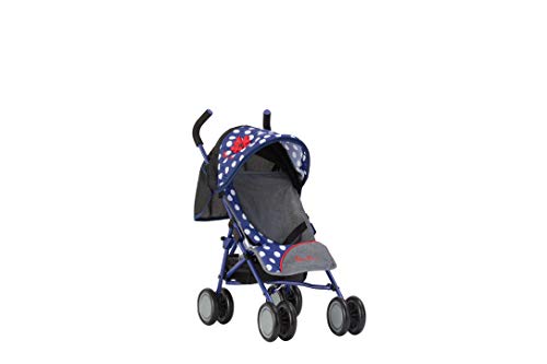 Silver Cross Silla de Paseo para muñecos Pop: Tejido Red Polka Dot. Recomendado para niños de 18 Meses a 3 años.