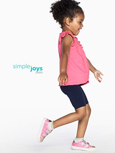 Simple Joys by Carter's - Pantalones cortos para bicicleta (3 unidades) ,Pink, Navy ,12 Meses