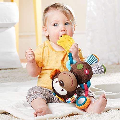 Skip Hop-306201 Bandana Buddies, Juguete de Actividad, Peluche para Bebés y Niños, Mono, Multicolor (306201)