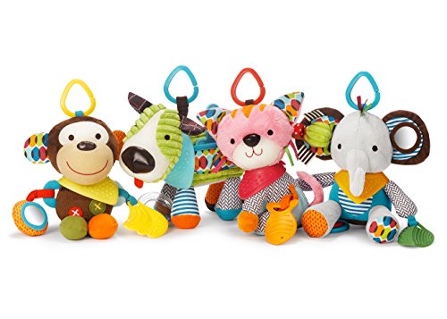 Skip Hop-306201 Bandana Buddies, Juguete de Actividad, Peluche para Bebés y Niños, Mono, Multicolor (306201)