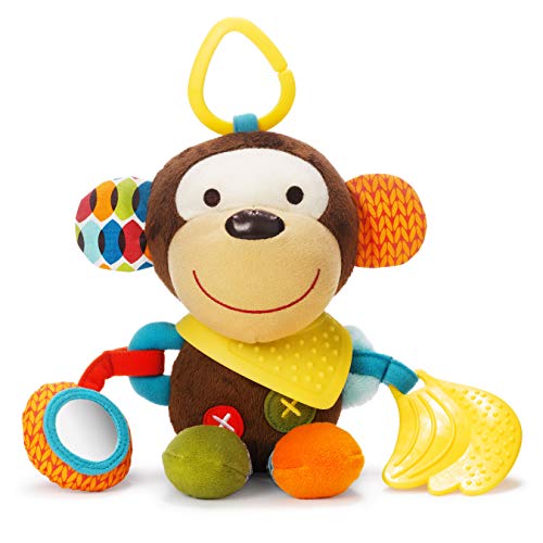 Skip Hop-306201 Bandana Buddies, Juguete de Actividad, Peluche para Bebés y Niños, Mono, Multicolor (306201)