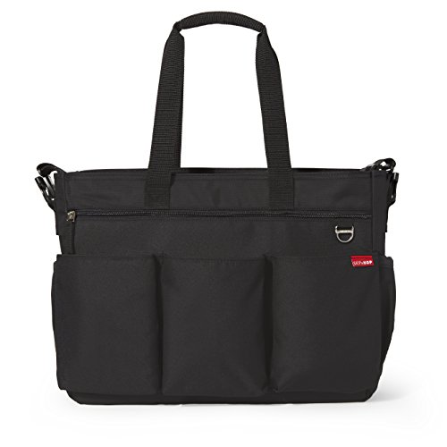 Skip Hop Double - Bolso de pañales, color negro