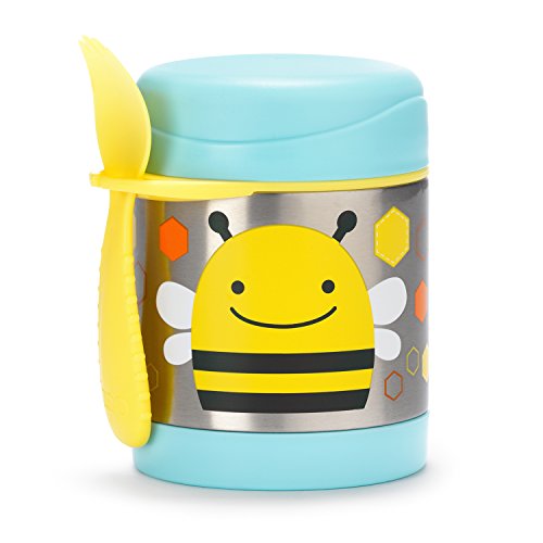 Skip Hop Zoo Bee - Termo para alimentos y tenedor-cuchara