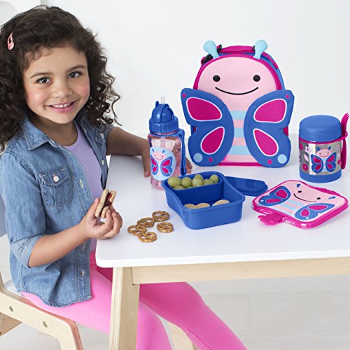 Skip Hop Zoo Butterfly - Fiambrera y recipiente interior con tapa