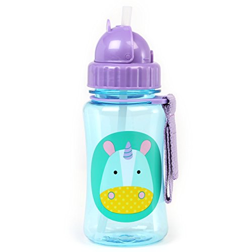 Skip Hop Zoo Unicorn - Botella con pajita de recambio