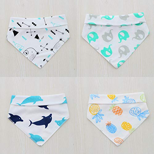 SLOSH 16 Baberos Bebe Bandanas Bufanda Toalla Drool Bebé (16pcs Unisex)