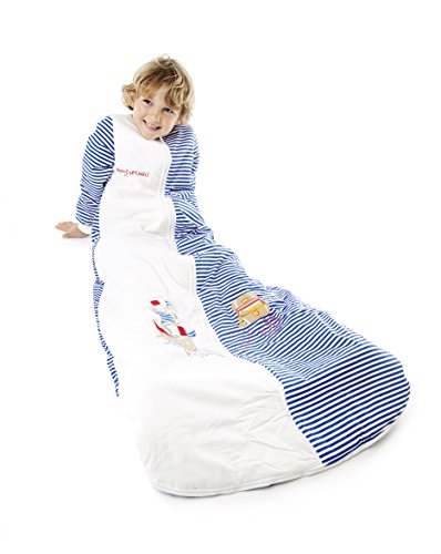 Slumbersac Saco de dormir de niño pequeño Invierno manga larga aprox. 3.5 Tog, Piratas, 3-6 años/130 cm