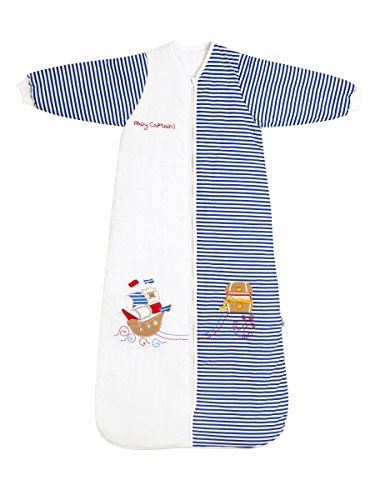 Slumbersac Saco de dormir de niño pequeño Invierno manga larga aprox. 3.5 Tog, Piratas, 3-6 años/130 cm