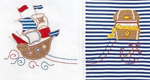 Slumbersac Saco de dormir de niño pequeño Invierno manga larga aprox. 3.5 Tog, Piratas, 3-6 años/130 cm