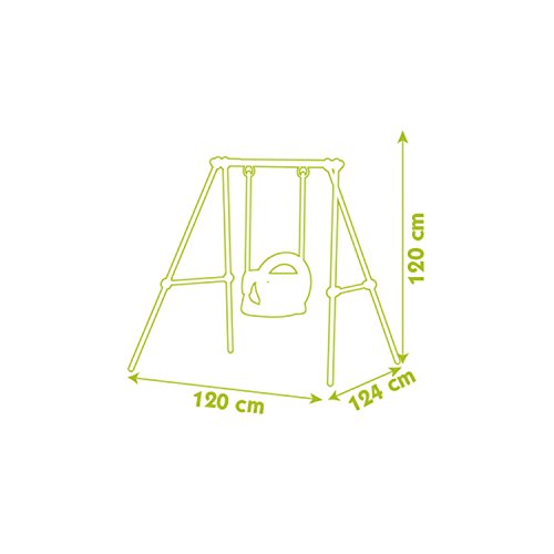 Smoby- Baby Swing Columpio bebé, 120 x 124 x 120 cm (310046)