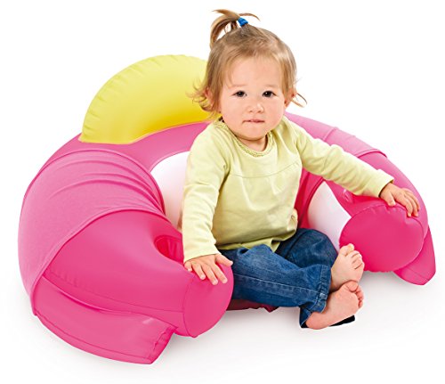 Smoby Cotoons - Asiento para bebé con mesa de actividades Rosa.