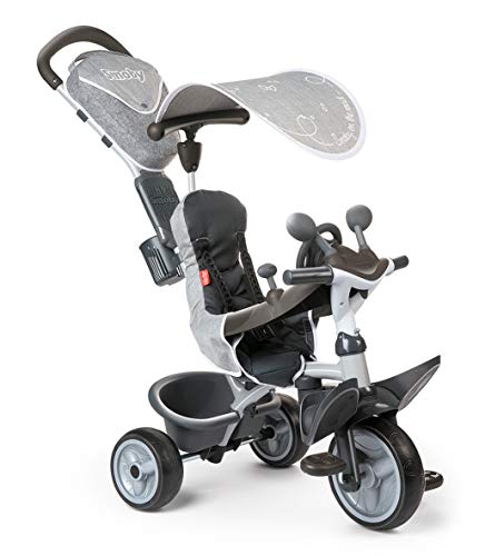 Smoby- Triciclo evolutivo, Color Gris (741202)