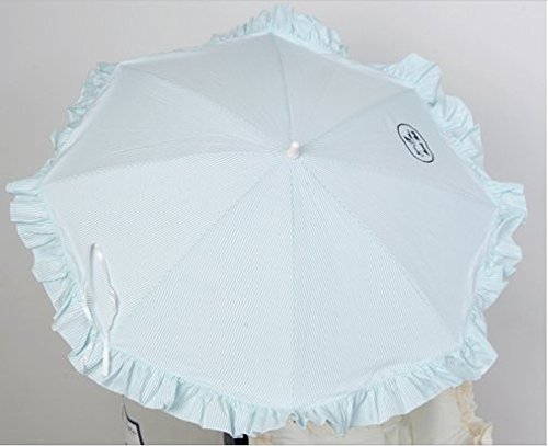 Sombrilla para silla de paseo + flexo universal. Parasol rayas verde