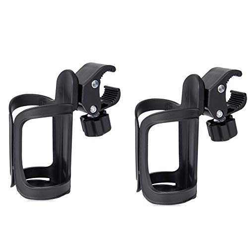 Soporte para botellas para cochecito, portavasos universal Yworld, portavasos con dirección de suspensión gratuita para cochecitos, bicicletas, sillas de ruedas, motocicletas 2Pack