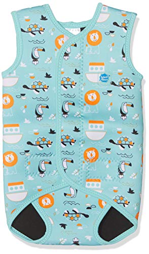 Splash About Baby Wrap Wetsuit Traje de Neopreno, Infantil, Azul (Noah's Ark), 6-18 Meses