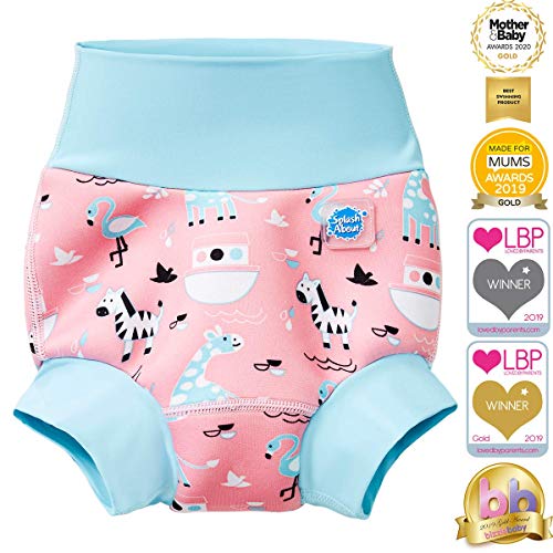 Splash About Happy Nappy Pañal de Baño Reutilizable - Nina's Ark 3-6 Meses