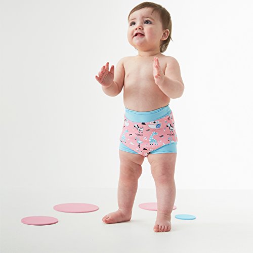 Splash About Happy Nappy Pañal de Baño Reutilizable - Nina's Ark 3-6 Meses