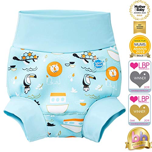 Splash About Happy Nappy Pañal de Baño Reutilizable - Noah's Ark 3-6 Meses