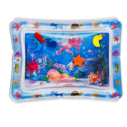 Splashin'kids Colchones de agua inflables de tiempo boca abajo para bebés y niños pequeños (centro de actividades divertidas y divertidas para el juego perfecto para su bebé) 26" x 20" Multicolor